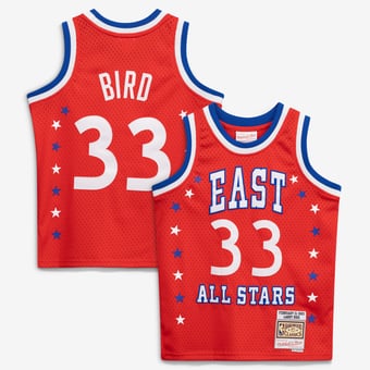 Youth Mitchell & Ness Larry Bird Red 1983 NBA All-Star Game Hardwood Classics Swingman Jersey