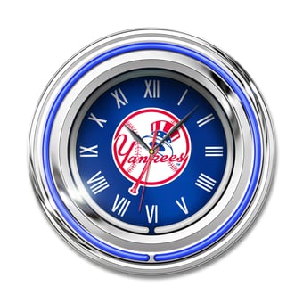 "Imperial New York Yankees 15"" Team Color Neon Clock"