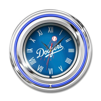 "Imperial Los Angeles Dodgers 15"" Team Color Neon Clock"