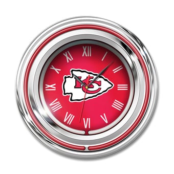 "Imperial Kansas City Chiefs 15"" Team Color Neon Clock"