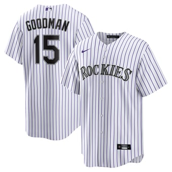 Youth Nike Hunter Goodman White Colorado Rockies Home Replica Jersey
