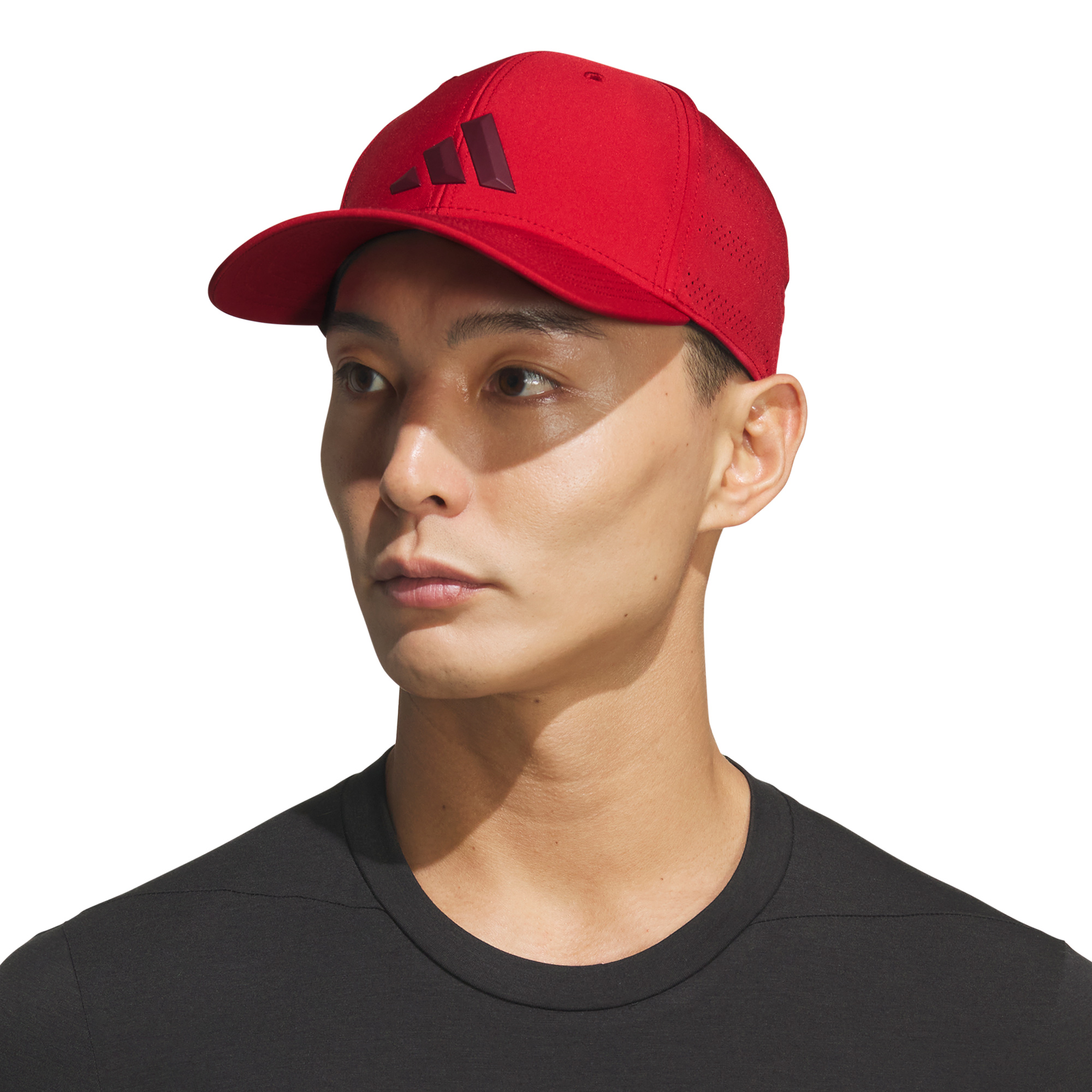 Men's  Red adidas Gameday 5 Stretch-Fit Hat
