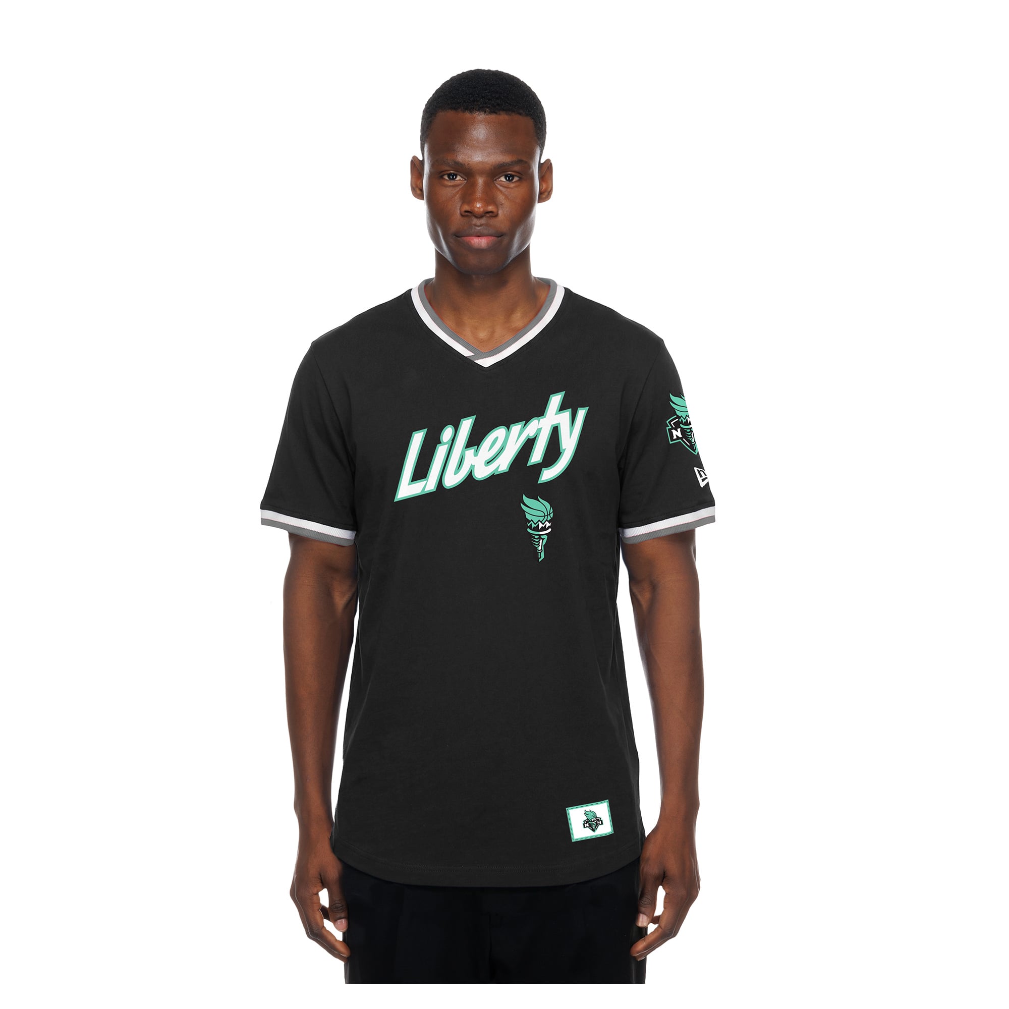 Unisex New Era  Black New York Liberty Sport Classics Capsule V-Neck Fashion Jersey