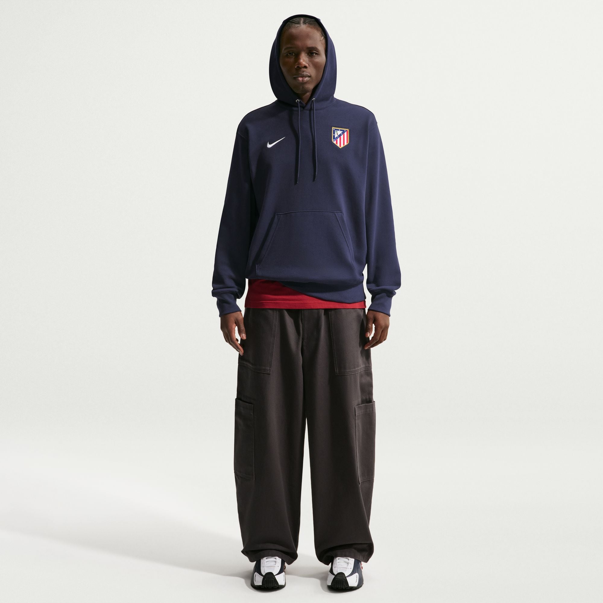 Men's Nike Blue Atletico de Madrid Club Crest Fleece Hoodie