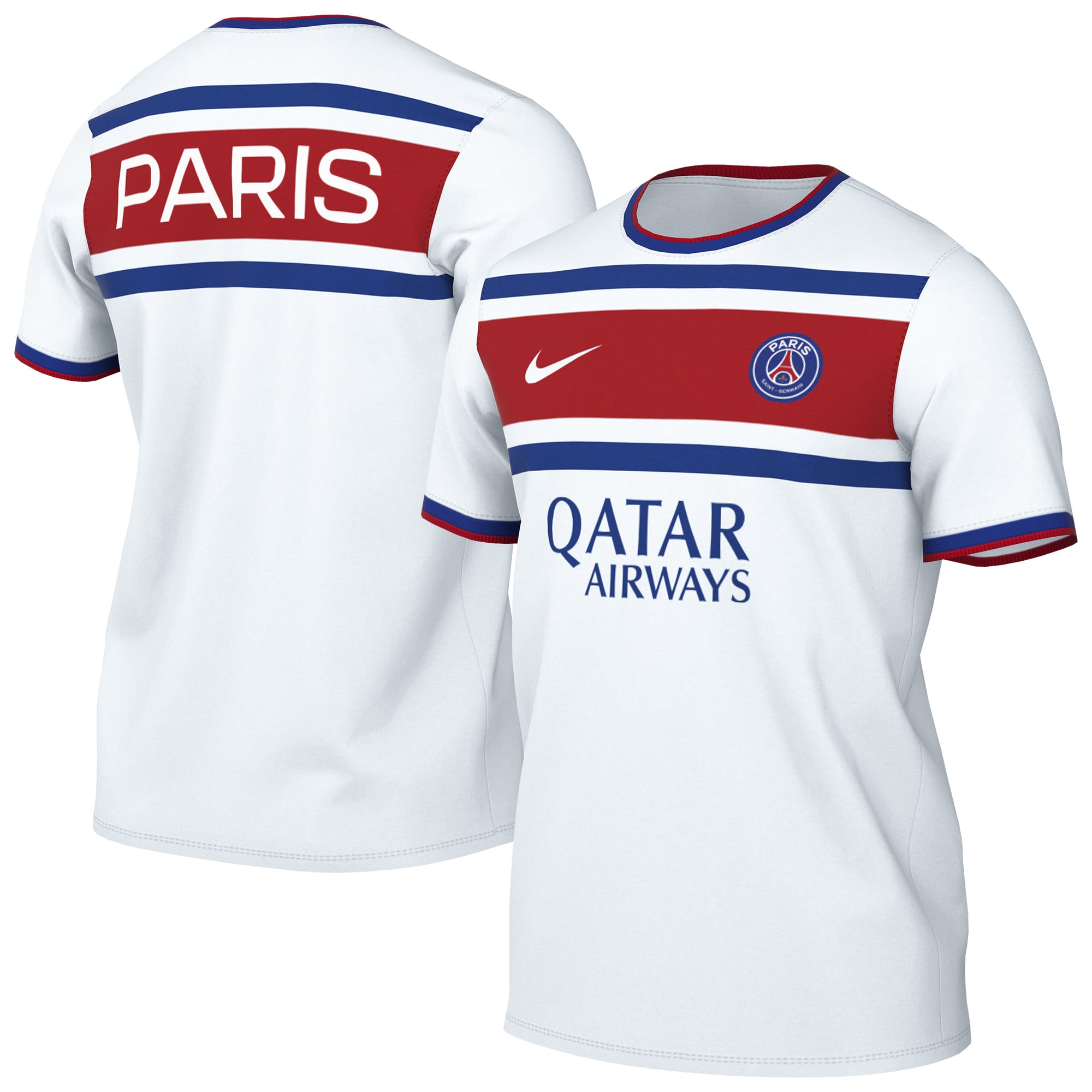 Men's Nike White Paris Saint-Germain 2026/27 Away Pre-Match Top