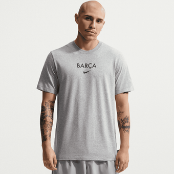 Men's Nike Gray Barcelona Wordmark T-Shirt