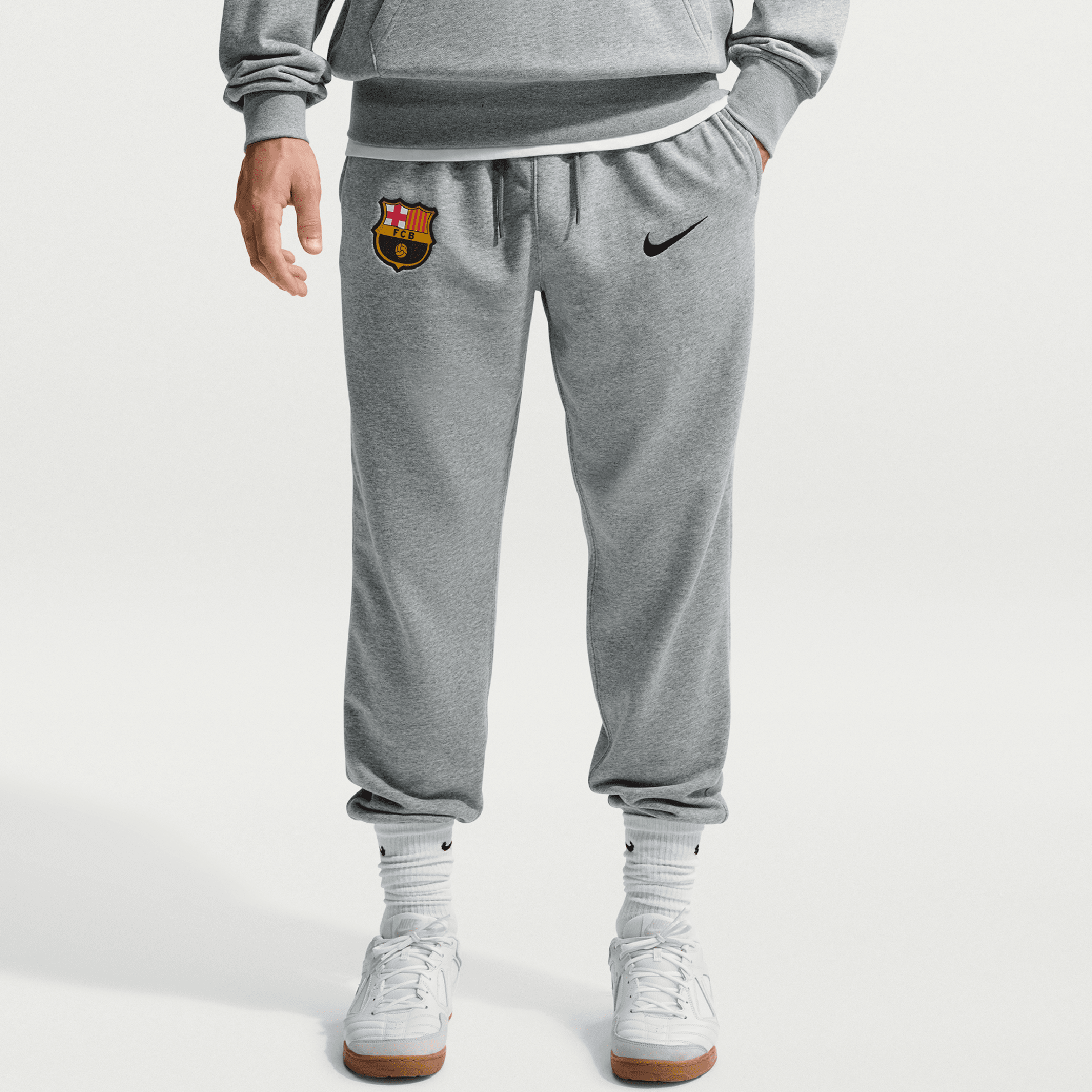 Men's Nike Gray Barcelona Club Joggers