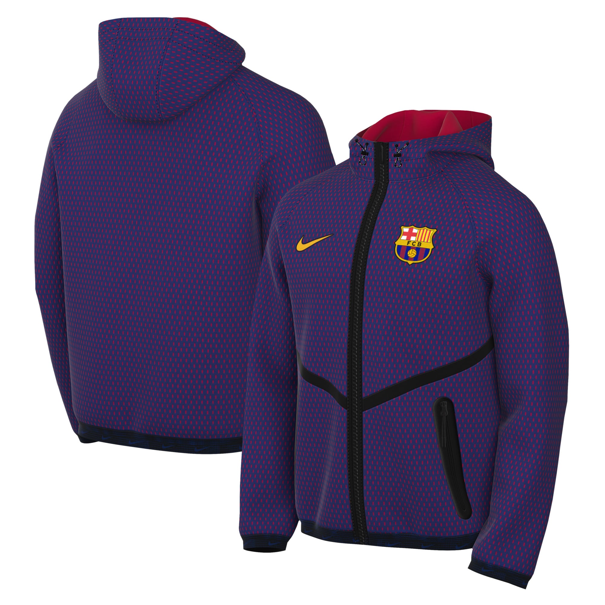 Men's Nike Blue Barcelona 2026/27 Anthem Dri-FIT Full-Zip Hooded Jacket