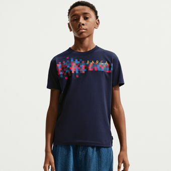 Youth Nike Navy Barcelona Barca T-Shirt