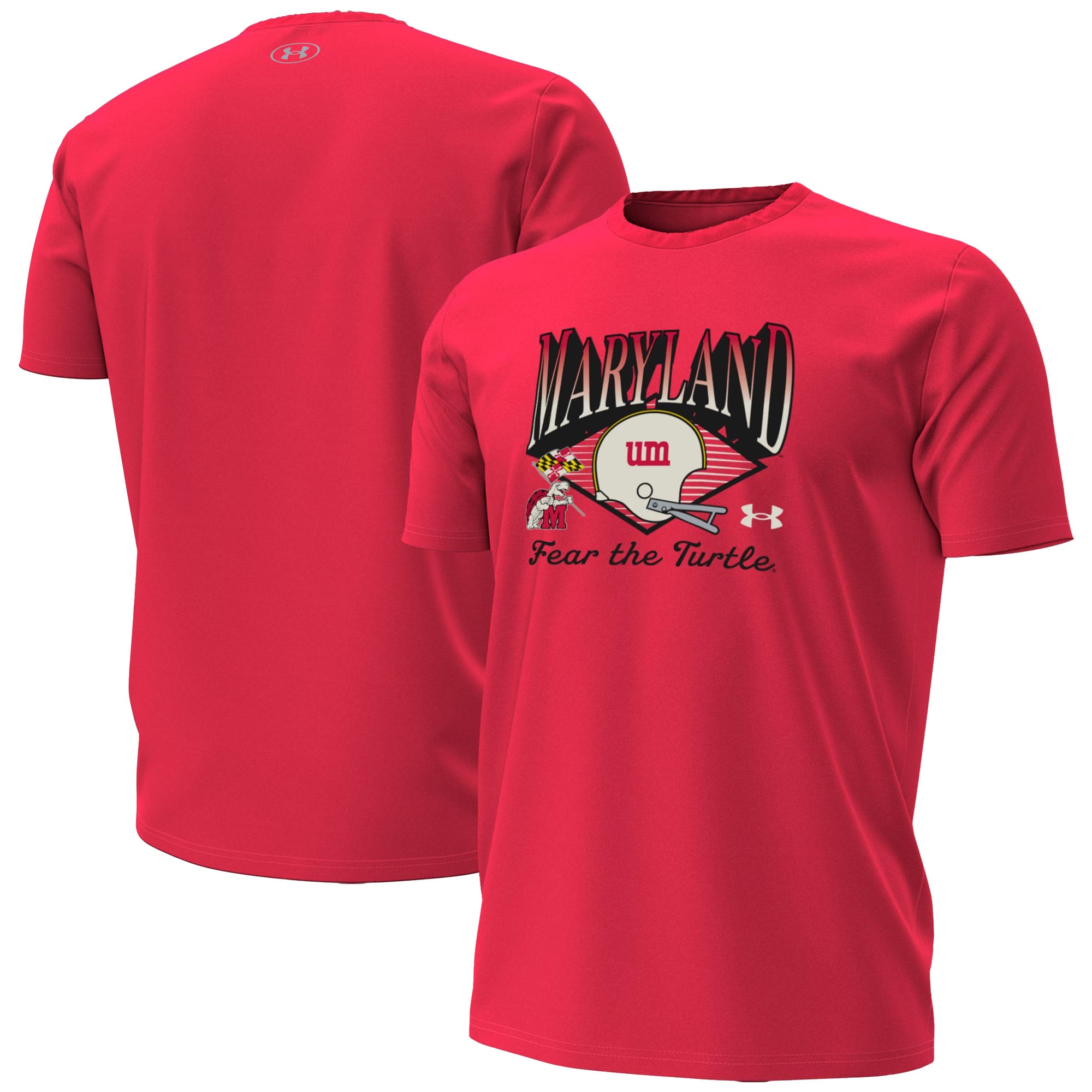 Men's Under Armour Red Maryland Terrapins Vintage Collection T-Shirt