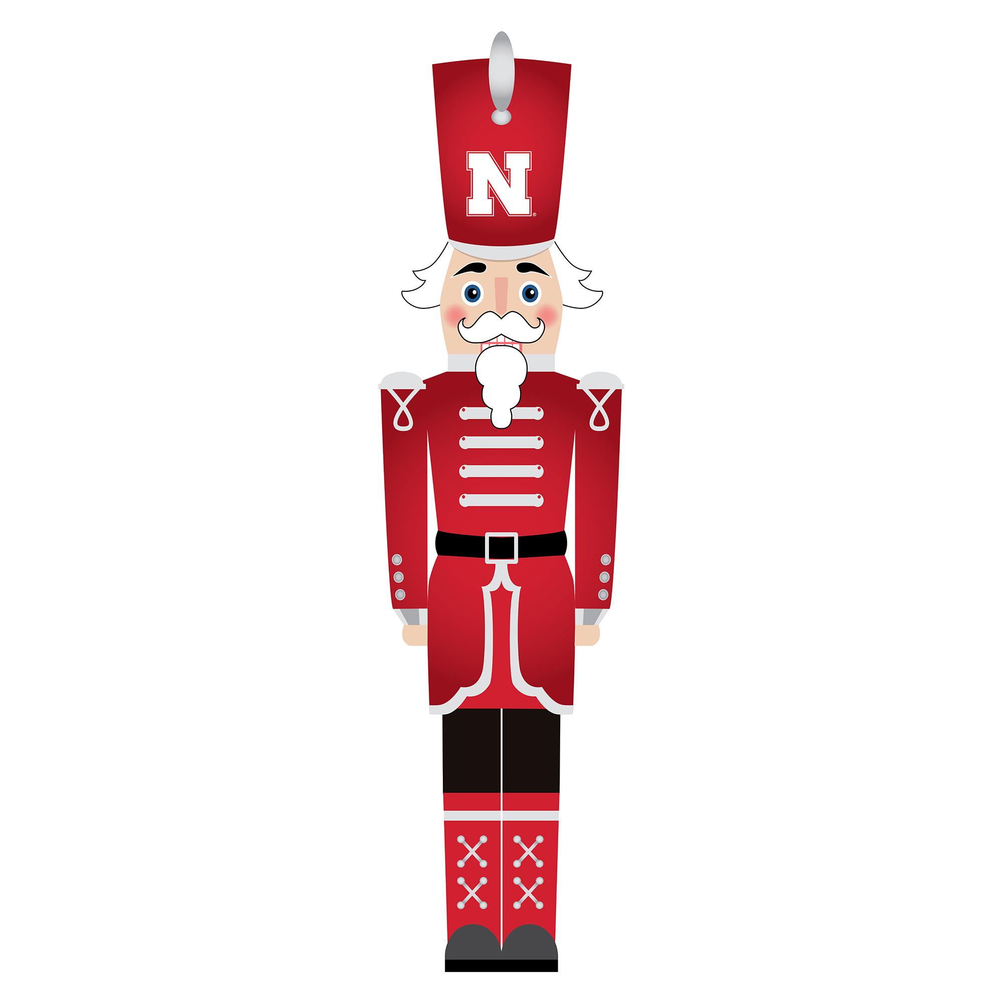 Nebraska Huskers 46" Nutcracker Leaner