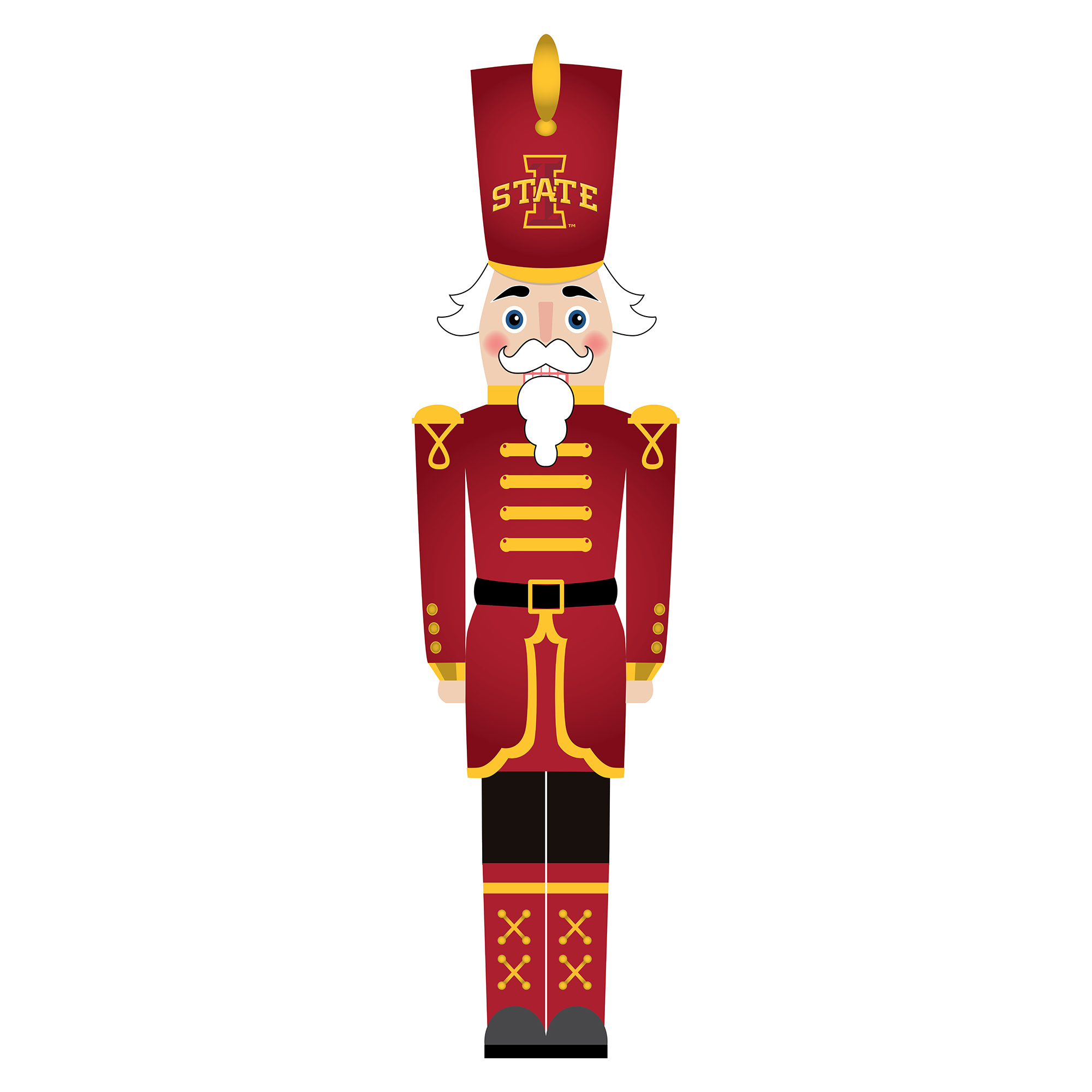 Iowa State Cyclones 46" Nutcracker Leaner