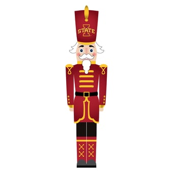 Iowa State Cyclones 46" Nutcracker Leaner