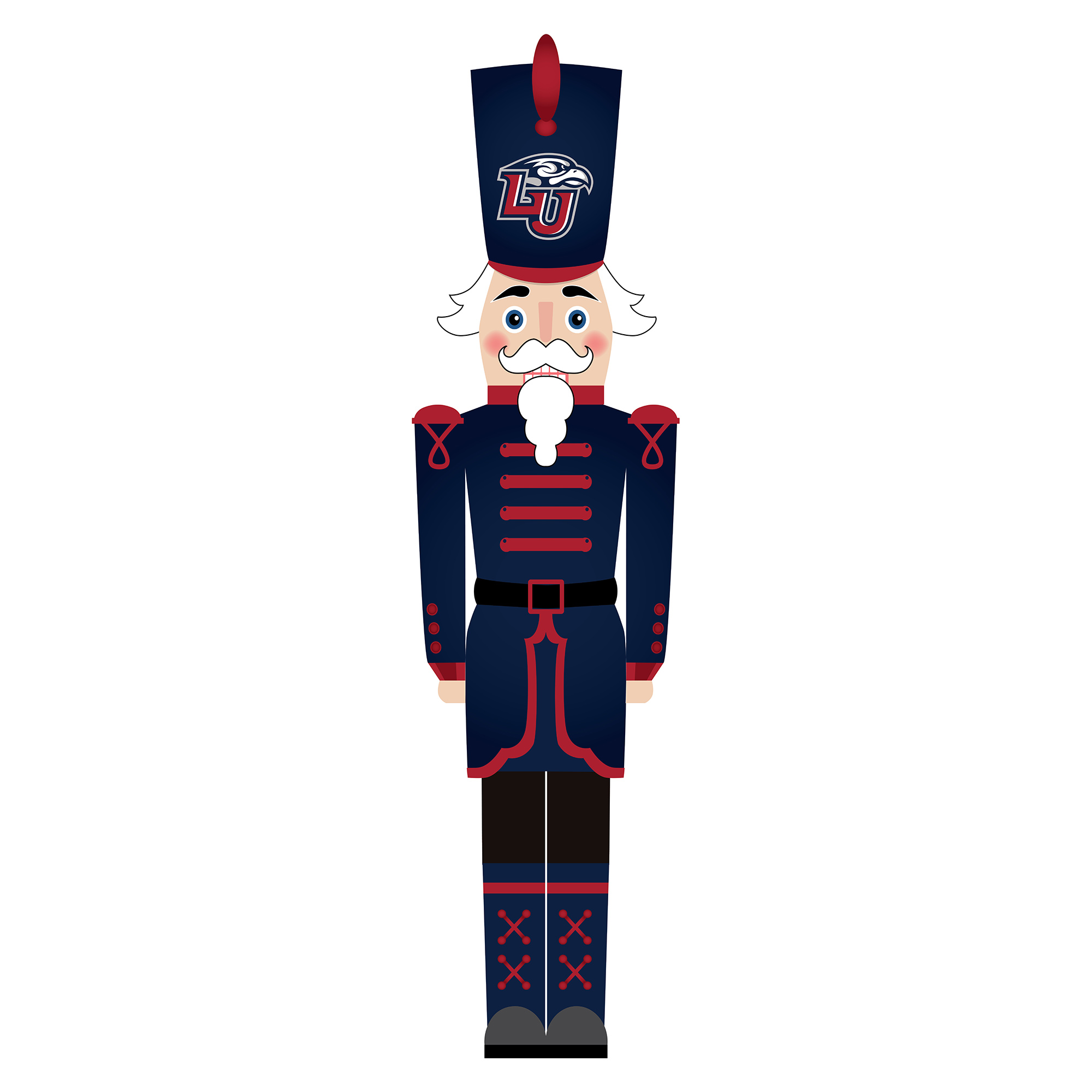 Liberty Flames 46" Nutcracker Leaner