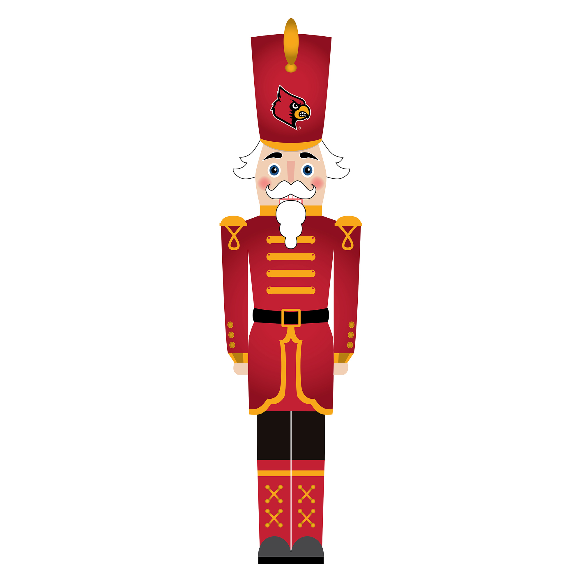 Louisville Cardinals 46" Nutcracker Leaner