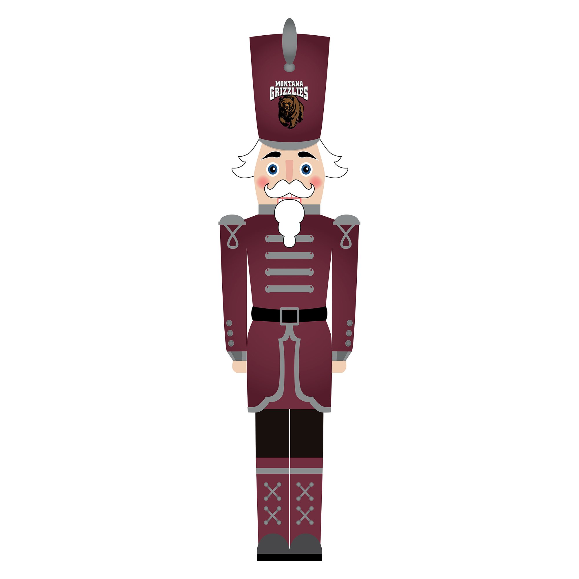 Montana Grizzlies 46" Nutcracker Leaner