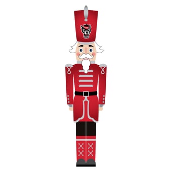 NC State Wolfpack 46" Nutcracker Leaner