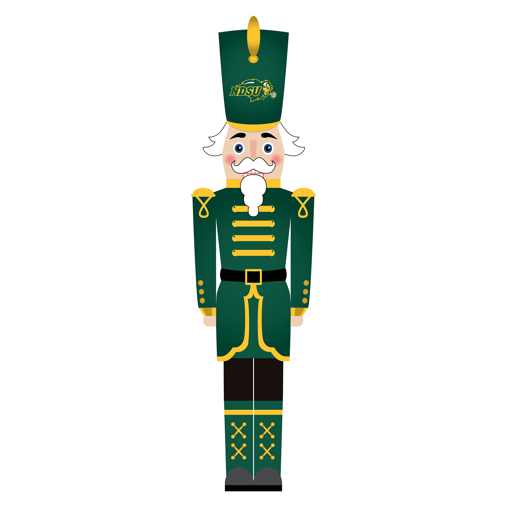 NDSU Bison 46" Nutcracker Leaner