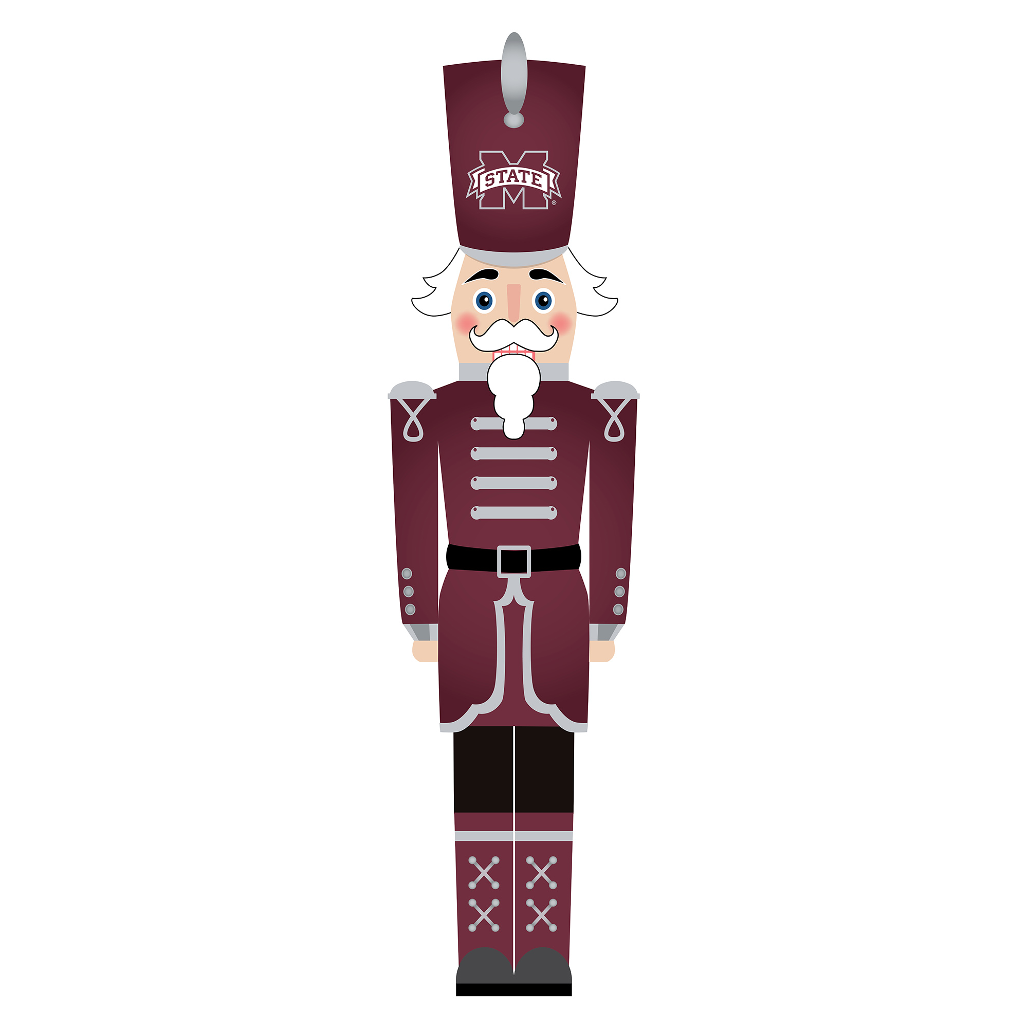 Mississippi State Bulldogs 46" Nutcracker Leaner