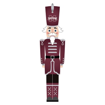 Mississippi State Bulldogs 46" Nutcracker Leaner
