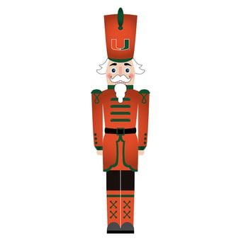 Miami Hurricanes 46" Nutcracker Leaner
