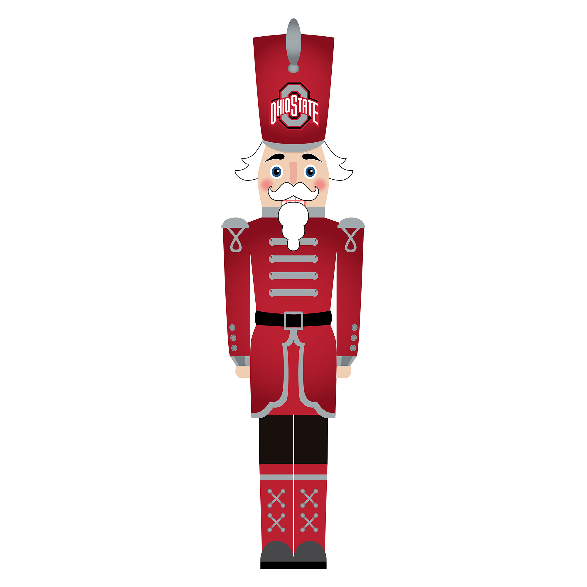 Ohio State Buckeyes 46" Nutcracker Leaner