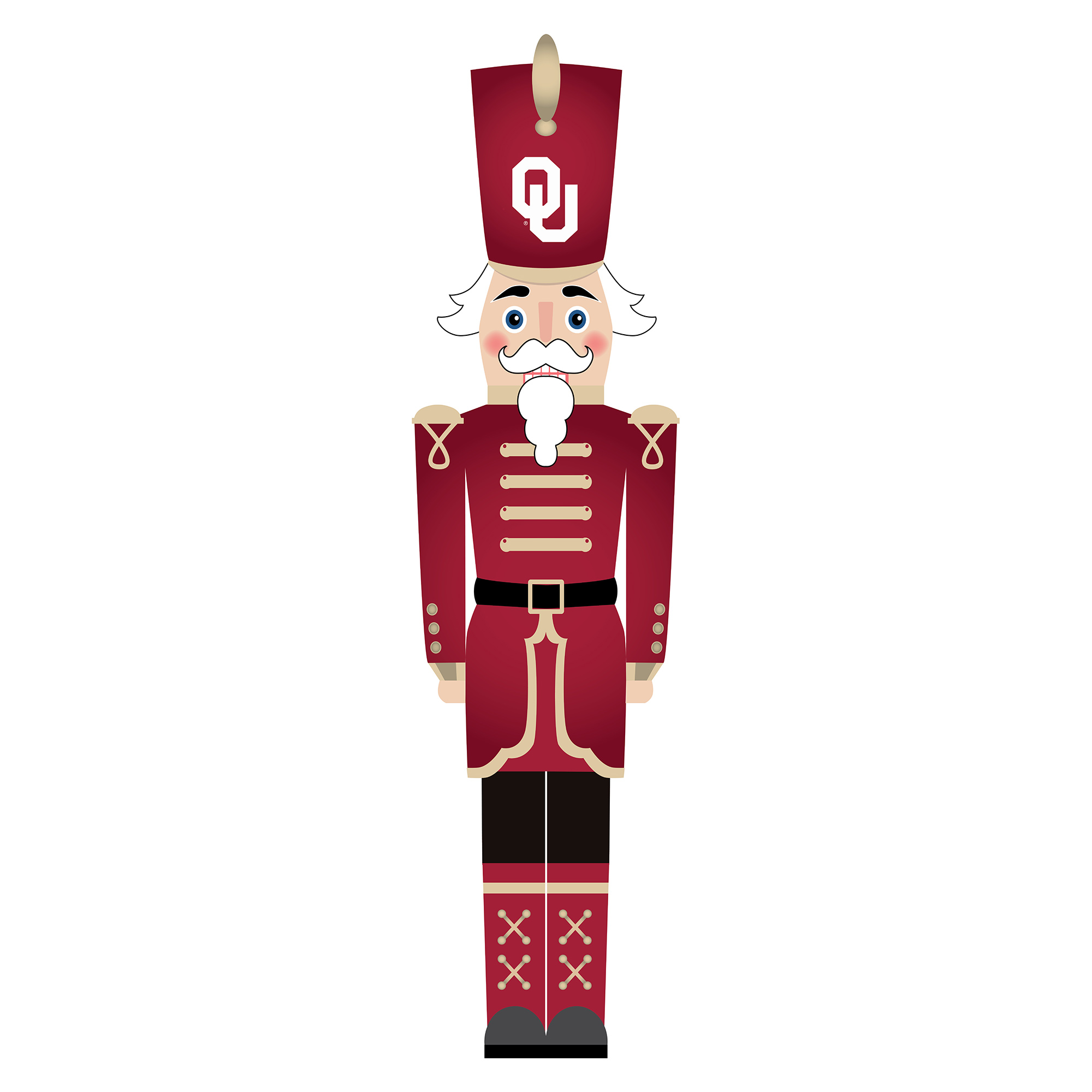 Oklahoma Sooners 46" Nutcracker Leaner