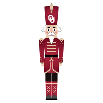 Oklahoma Sooners 46" Nutcracker Leaner