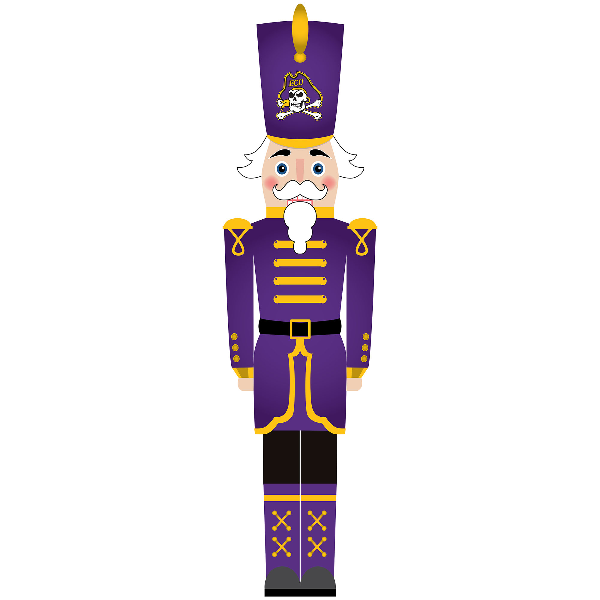 ECU Pirates 46" Nutcracker Leaner