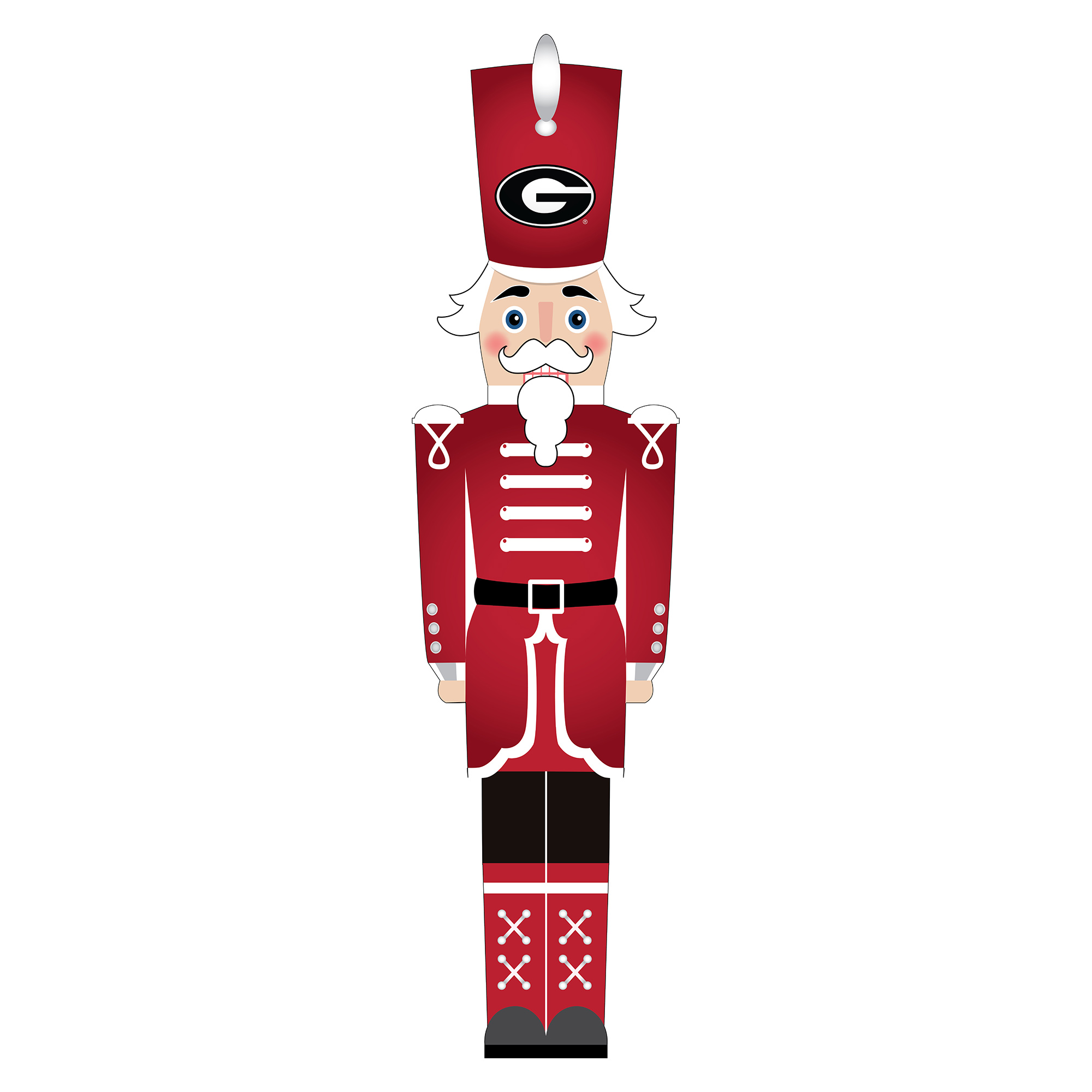 Georgia Bulldogs 46" Nutcracker Leaner