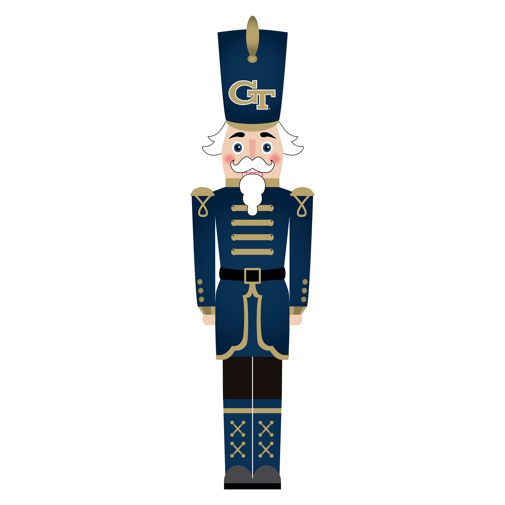 Georgia Tech Yellow Jackets 46" Nutcracker Leaner