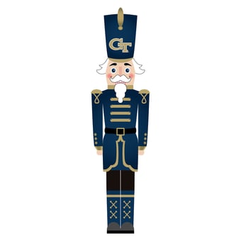 Georgia Tech Yellow Jackets 46" Nutcracker Leaner