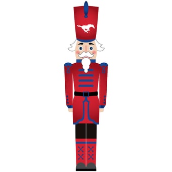 SMU Mustangs 46" Nutcracker Leaner