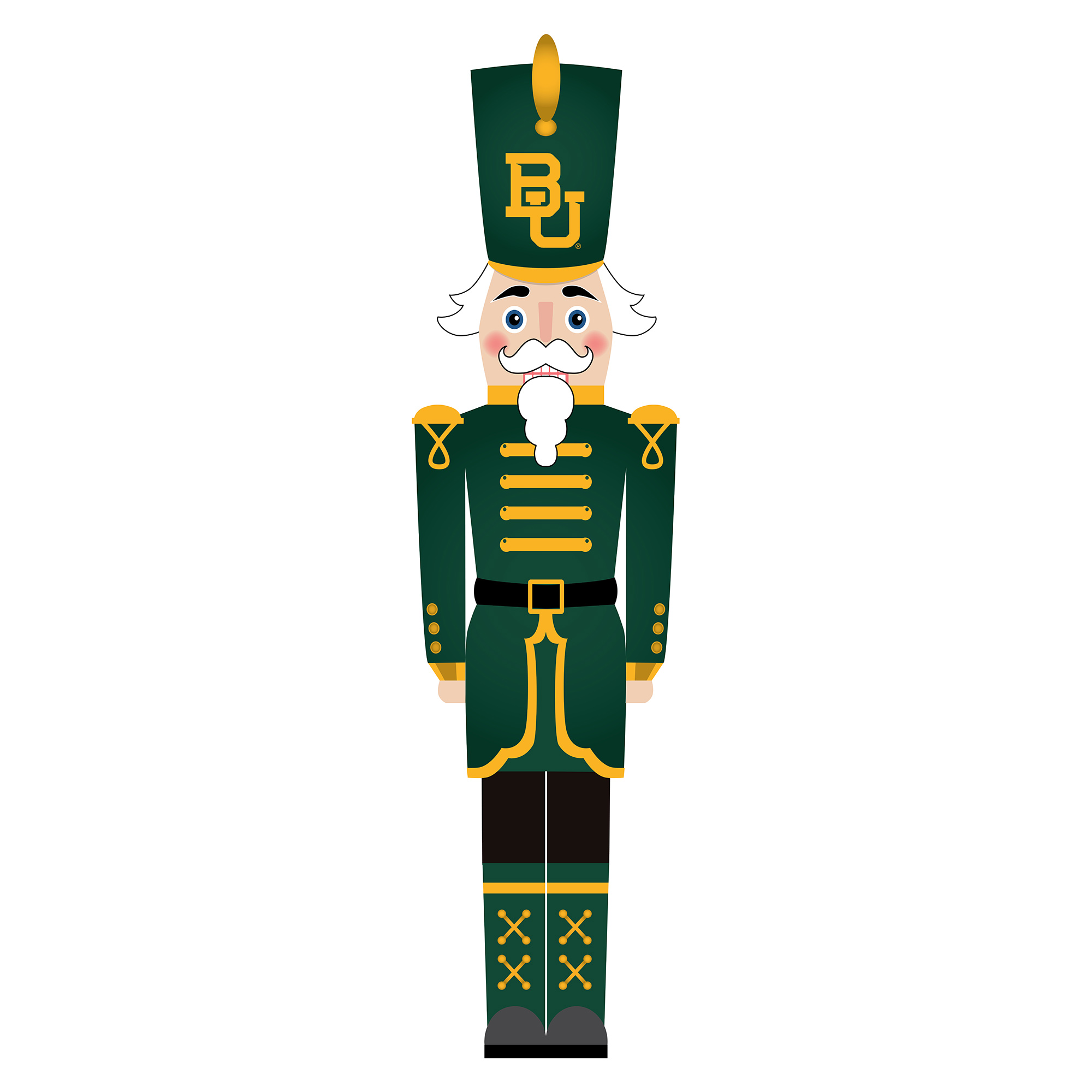 Baylor Bears 46" Nutcracker Leaner