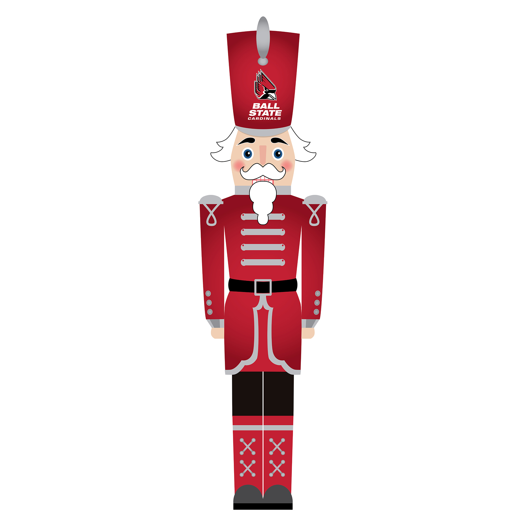 Ball State Cardinals 46" Nutcracker Leaner