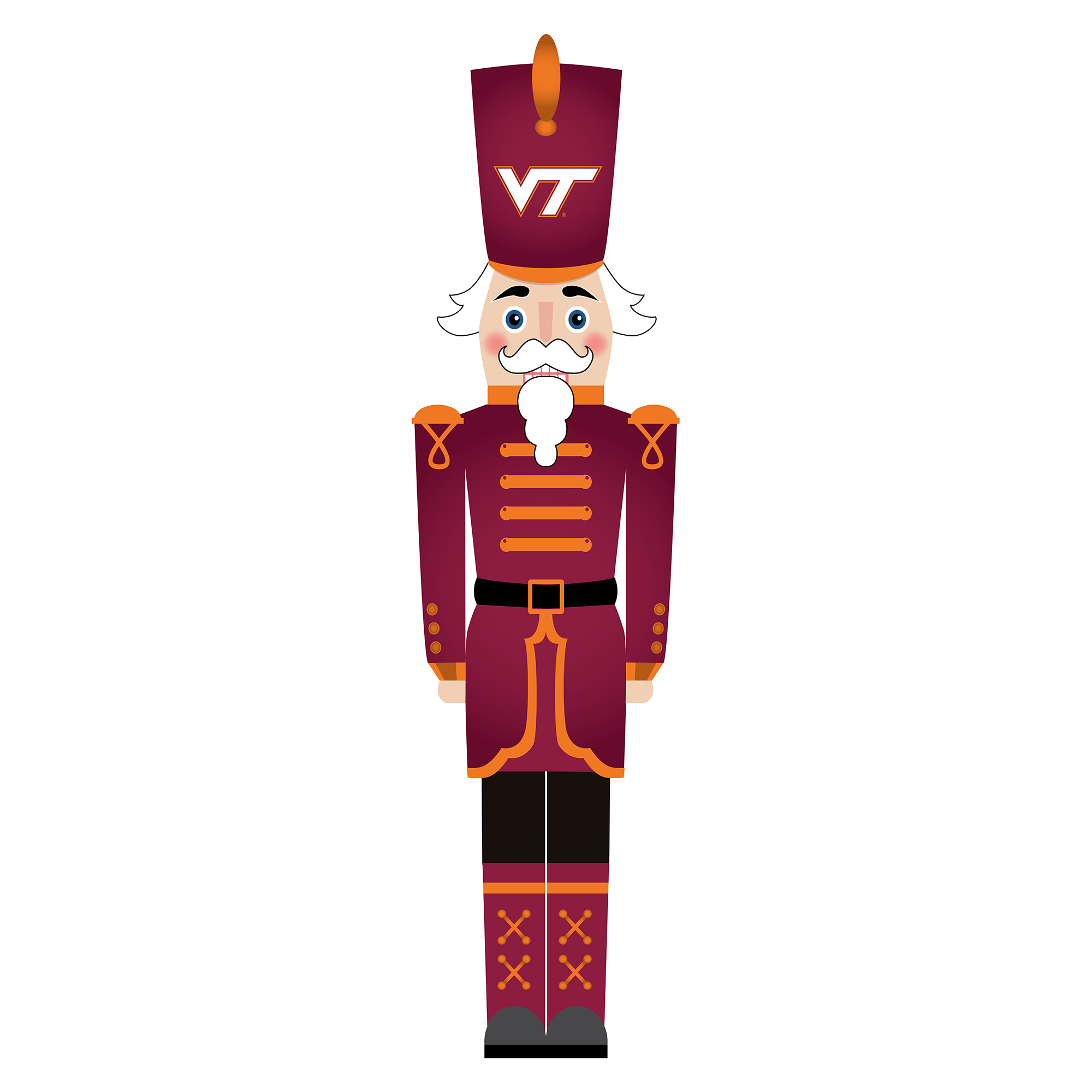 Virginia Tech Hokies 46" Nutcracker Leaner