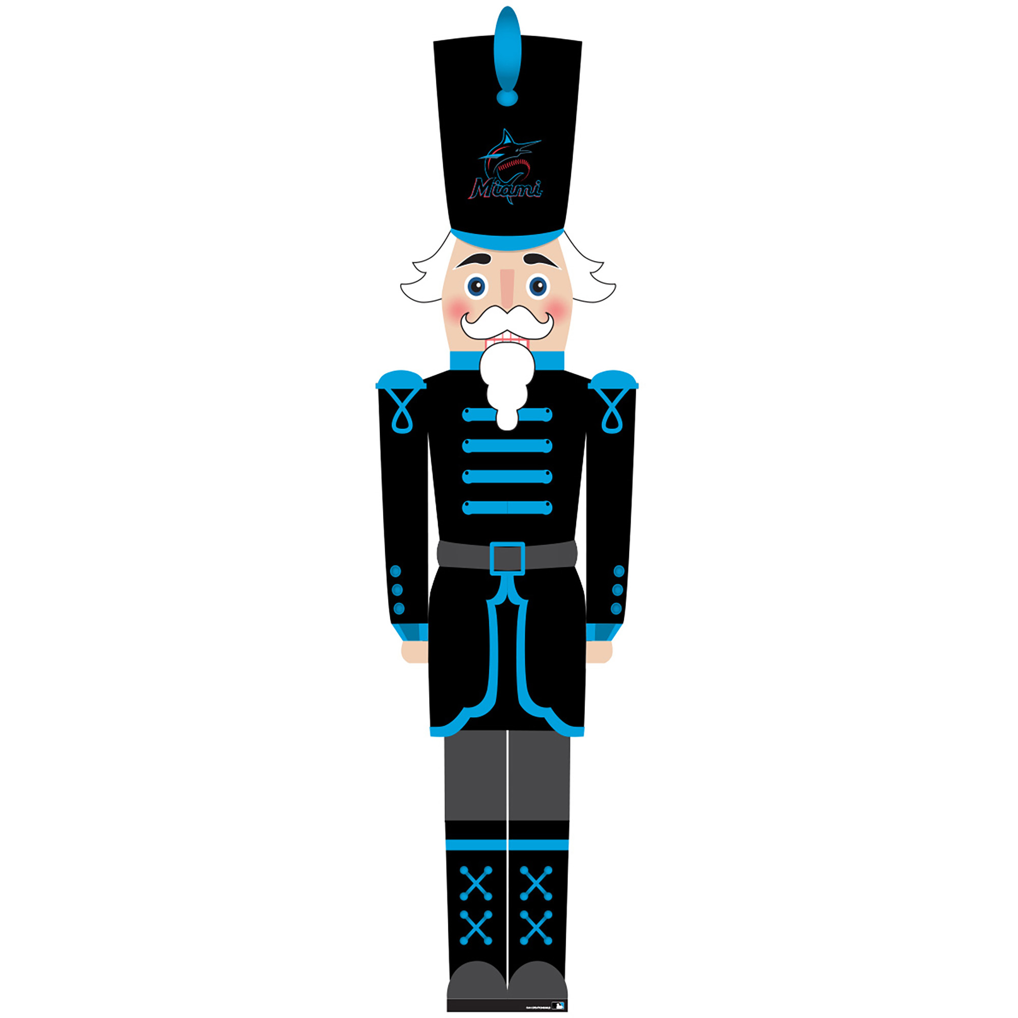 Miami Marlins 46" Nutcracker Leaner