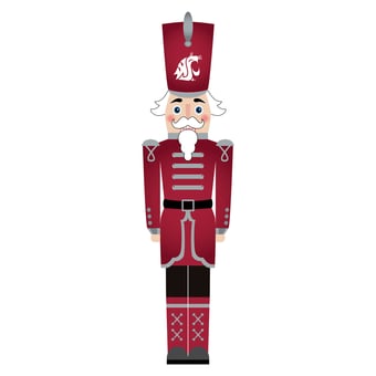 Washington State Cougars 46" Nutcracker Leaner