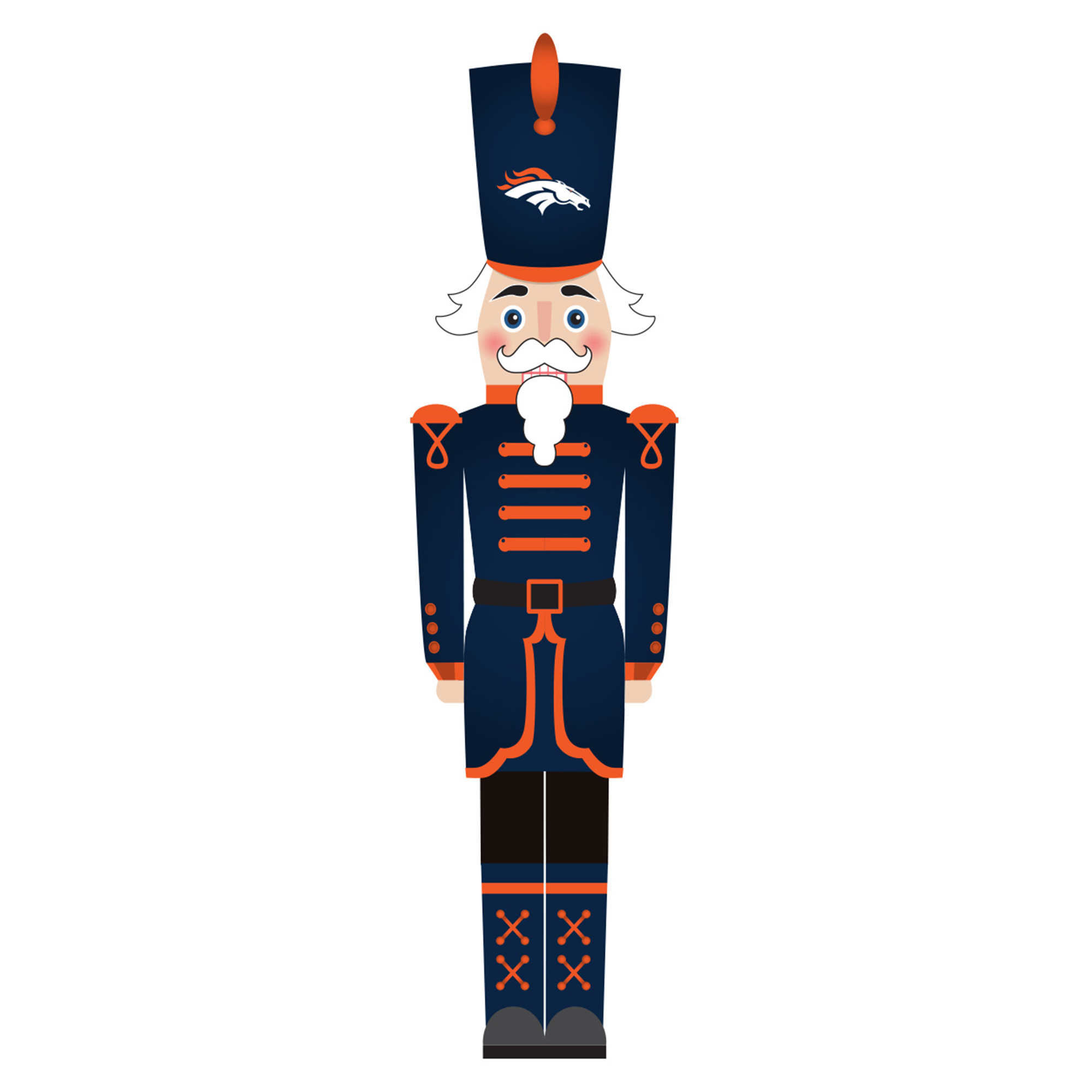 Denver Broncos 46" Nutcracker Leaner