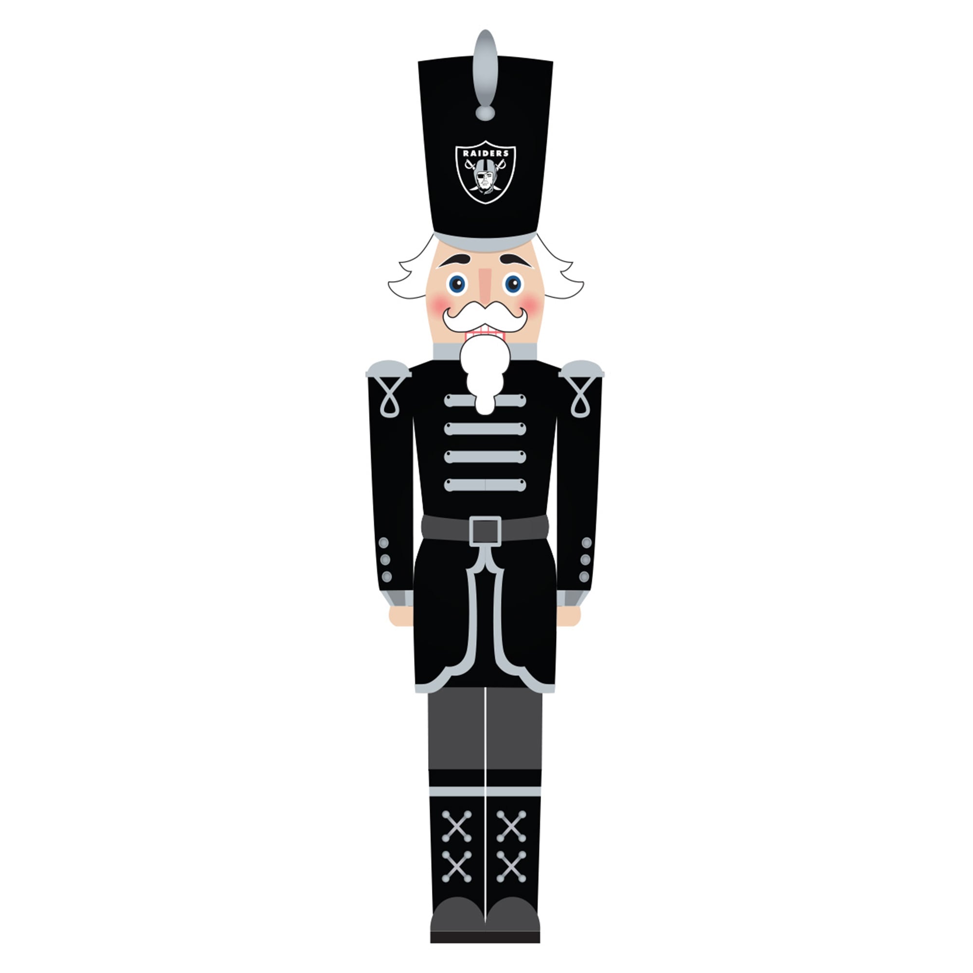 Las Vegas Raiders 46″ Nutcracker Leaner Las Vegas Raiders 46″ Nutcracker Leaner