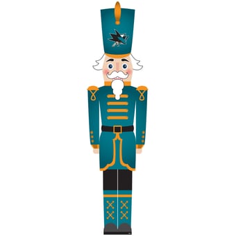 San Jose Sharks 46" Nutcracker Leaner
