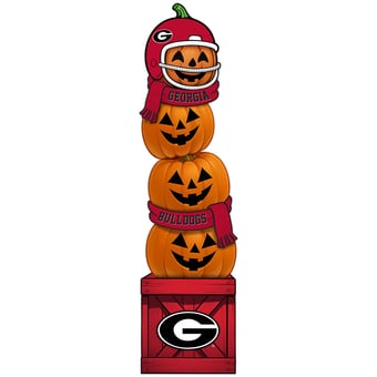Georgia Bulldogs 31" Stacked Pumpkin Leaner