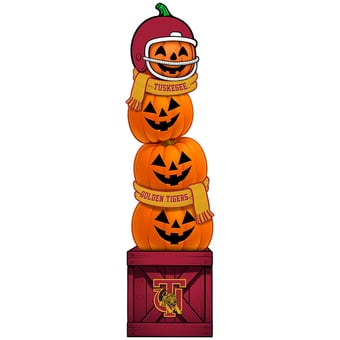 Tuskegee Golden Tigers 31" Stacked Pumpkin Leaner