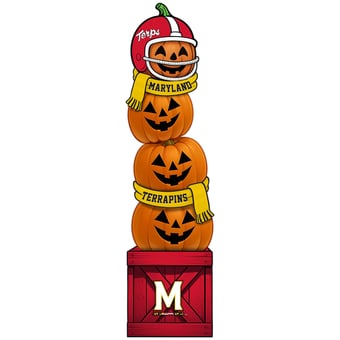Maryland Terrapins 31" Stacked Pumpkin Leaner