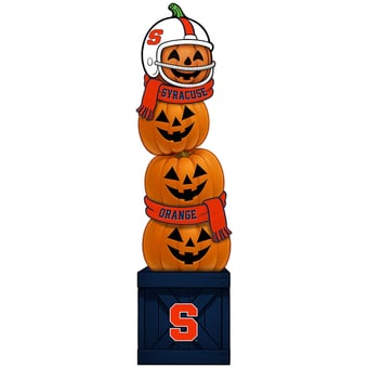 Syracuse Orange 31" Stacked Pumpkin Leaner