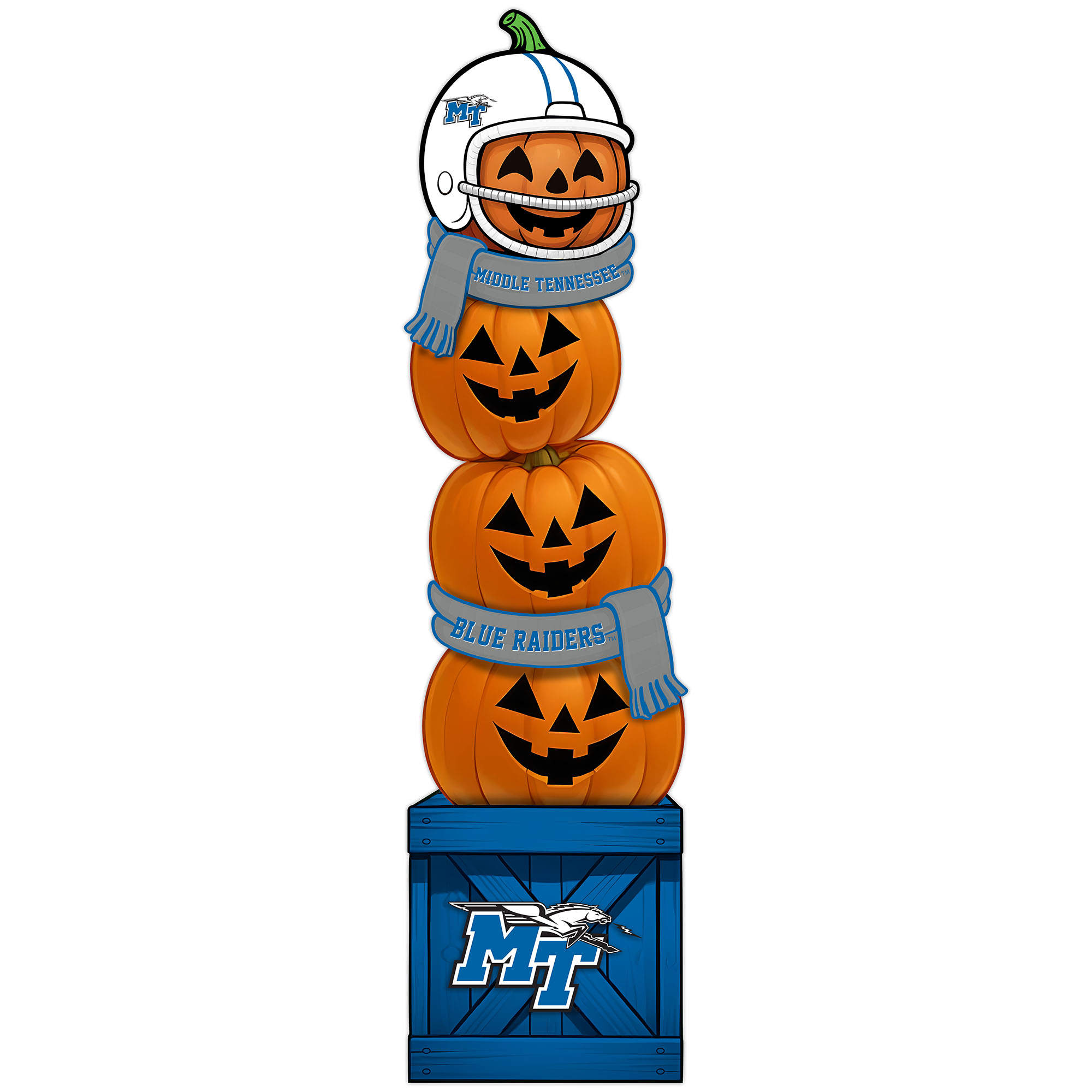 MTSU Blue Raiders 31" Stacked Pumpkin Leaner