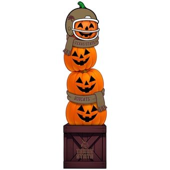 Texas State Bobcats 31" Stacked Pumpkin Leaner