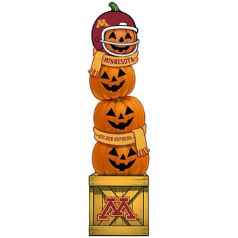 Minnesota Golden Gophers 31" Stacked Pumpkin Leaner