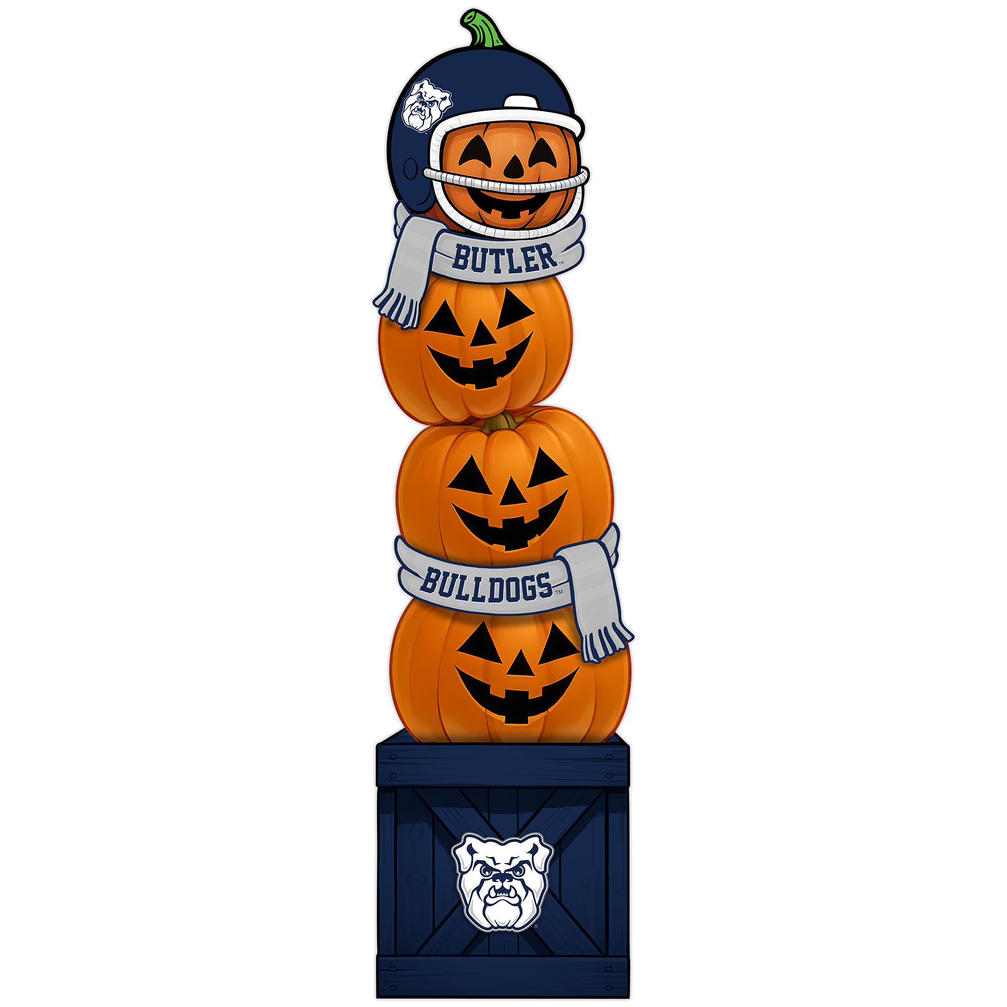 Butler Bulldogs 31" Stacked Pumpkin Leaner