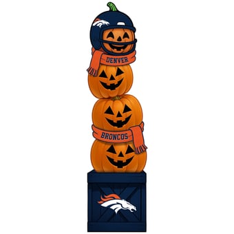 Denver Broncos 31" Stacked Pumpkin Leaner